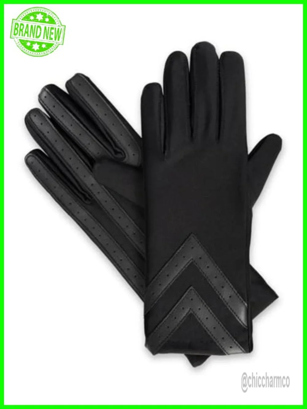 Waterproof Fleece Lined Touchscreen Gloves Chevron Design
